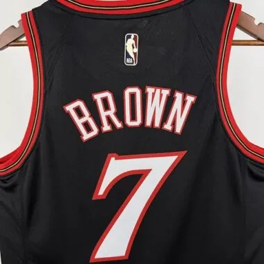 Philadelphia 76ers 2026 Black Retro No. 7 Jaylen Brown NBA Jersey
