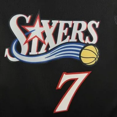 Philadelphia 76ers 2026 Black Retro No. 7 Jaylen Brown NBA Jersey
