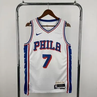Philadelphia 76ers 2026 White Statement Edition No. 7 Jaylen Brown NBA Jersey