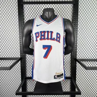 Philadelphia 76ers 2026 White Statement Edition No. 7 Jaylen Brown NBA Jersey