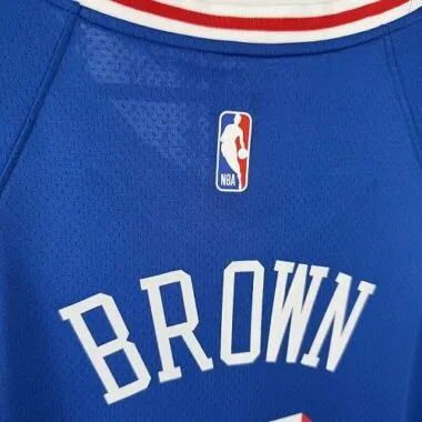 Philadelphia 76ers 2026 Blue Statement Edition No. 7 Jaylen Brown NBA Jersey