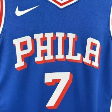 Philadelphia 76ers 2026 Blue Statement Edition No. 7 Jaylen Brown NBA Jersey