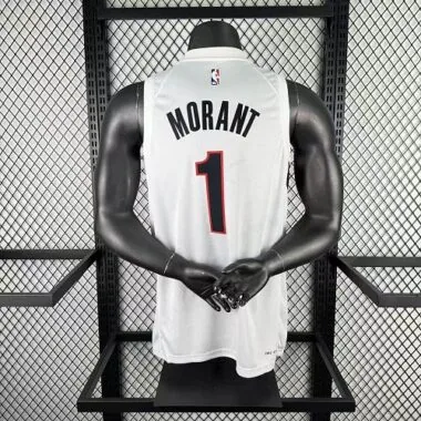 Portland Trail Blazers 2026 White No. 1 Ja Morant NBA Jersey