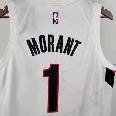 Portland Trail Blazers 2026 White No. 1 Ja Morant NBA Jersey