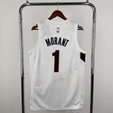 Portland Trail Blazers 2026 White No. 1 Ja Morant NBA Jersey