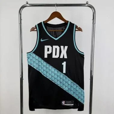 Portland Trail Blazers 2026 Black City Edition No. 1 Ja Morant NBA Jersey