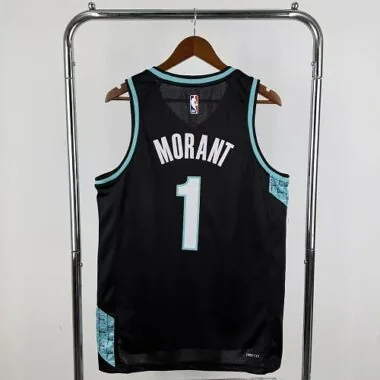 Portland Trail Blazers 2026 Black City Edition No. 1 Ja Morant NBA Jersey