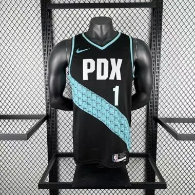 Portland Trail Blazers 2026 Black City Edition No. 1 Ja Morant NBA Jersey