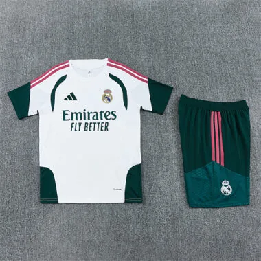 Real Madrid 2026/27 White and Green Training Suit (S-2XL)