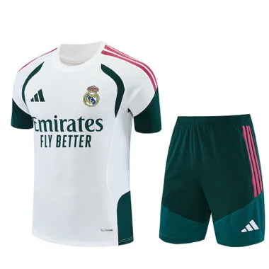 Real Madrid 2026/27 White and Green Training Suit (S-2XL)