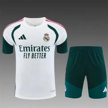 Real Madrid 2026/27 White and Green Training Suit (S-2XL)