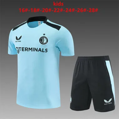 Feyenoord 2026/27 Blue Training Kids Kit Sizes 16-28