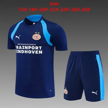 PSV Eindhoven 2026/27 Dark Blue Training Kids Kit Sizes 16-28
