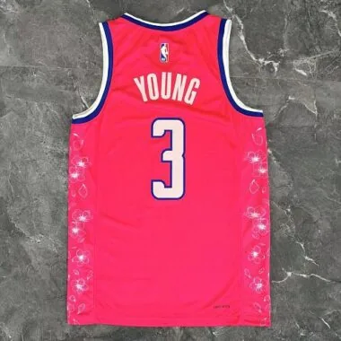 Washington Wizards 2023 Red City Edition No. 3 Young NBA Jersey