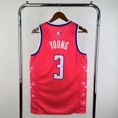Washington Wizards 2023 Red City Edition No. 3 Young NBA Jersey