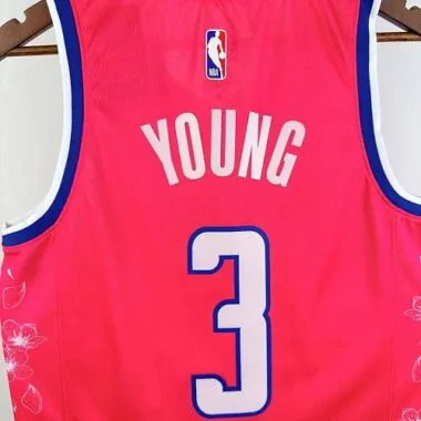 Washington Wizards 2023 Red City Edition No. 3 Young NBA Jersey