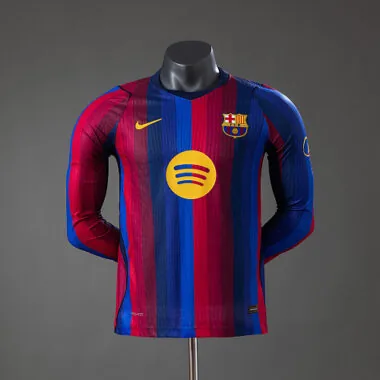 Barcelona 2026/27 Home Long Sleeve Player Version Jersey S-2XL