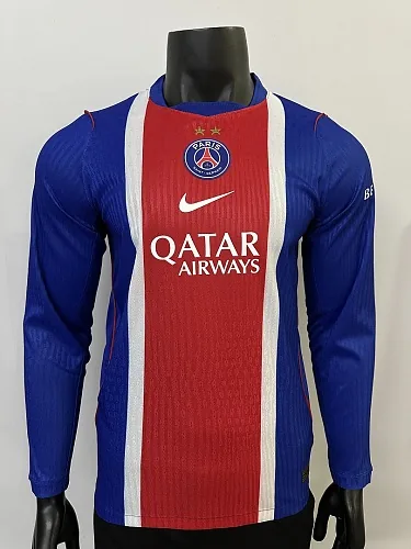 Paris Saint-Germain 2026/27 Two-Star Home Long Sleeve Player Version Jersey S-2XL