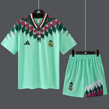 Real Madrid 2026/27 Mint Green Retro Model Training suit size S-2XL