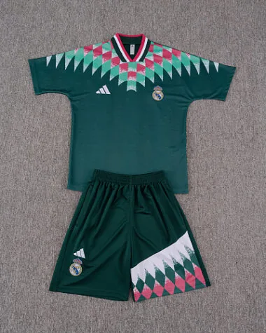 Real Madrid 2026/27 Green Retro Pattern Training Kit (S-2XL)