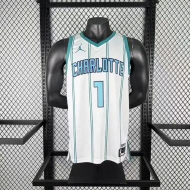 Charlotte Hornets 2026 White LaMelo Ball No. 1 NBA Jersey