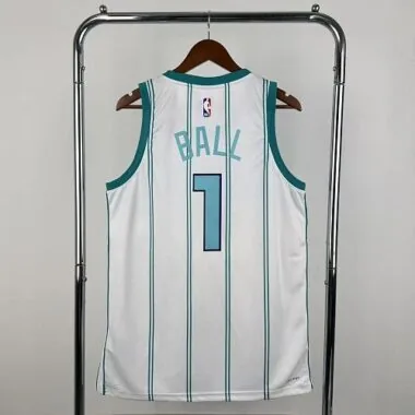 Charlotte Hornets 2026 White LaMelo Ball No. 1 NBA Jersey