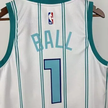 Charlotte Hornets 2026 White LaMelo Ball No. 1 NBA Jersey
