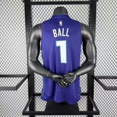 Charlotte Hornets 2026 Purple LaMelo Ball No. 1 NBA Jersey