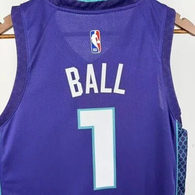 Charlotte Hornets 2026 Purple LaMelo Ball No. 1 NBA Jersey