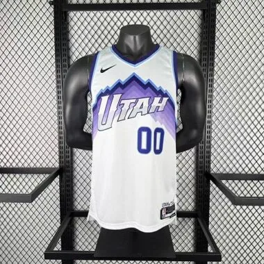 Utah Jazz 2026 White Jordan Clarkson No. 00 NBA Jersey