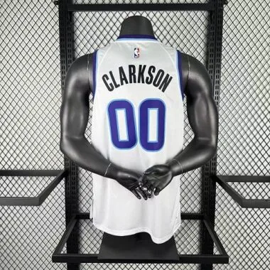 Utah Jazz 2026 White Jordan Clarkson No. 00 NBA Jersey