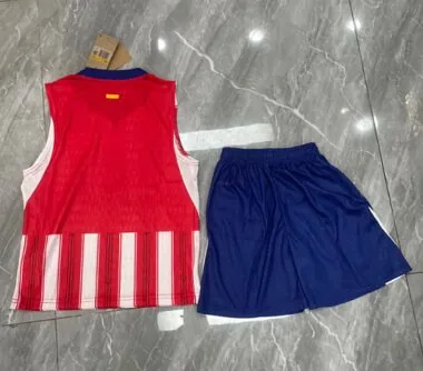 Atlético Madrid 2026/27 Home Red and White Sleeveless Training Kit (S-2XL)