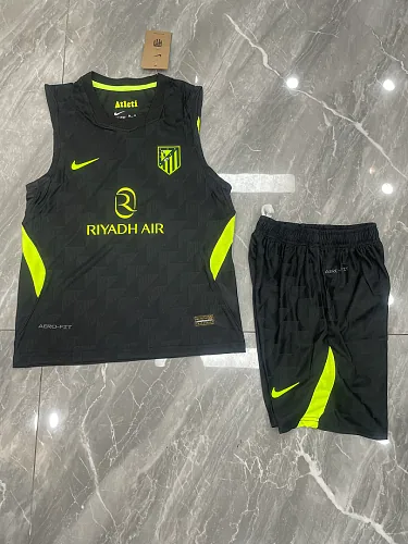 Atlético Madrid 2026/27 Away Black Sleeveless Training Kit S-2XL