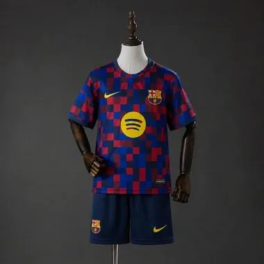 Barcelona 2026/27 Pre-Match Kids Kit Sizes 16-28