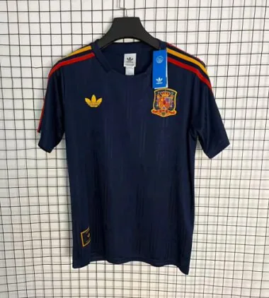 2026 Spain Dark Bue Training Jersey size S-4XL