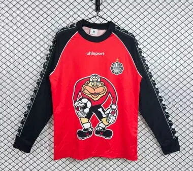 Club Olimpia Asunción 2002 Red Goalkeeper Long Sleeve Soccer jersey Size S-2XL