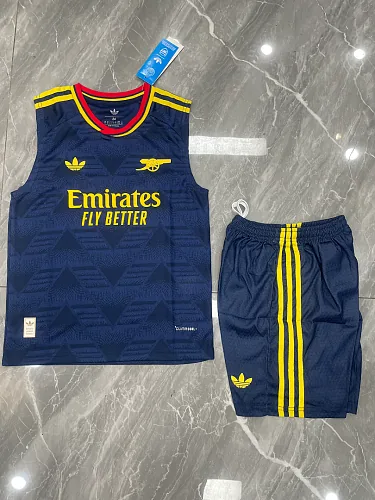 Arsenal 2026/27 Navy Sleeveless Training Kit S-2XL