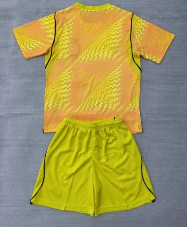 Kids Kit Inter Milan 2026/27 Yellow Goalkeeper Soccer Jersey (Size 16-28)