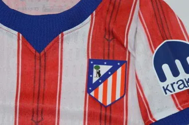 Kids Kit Atletico Madrid 2026/27 Home Player Version Soccer Jersey (Size 16-28)