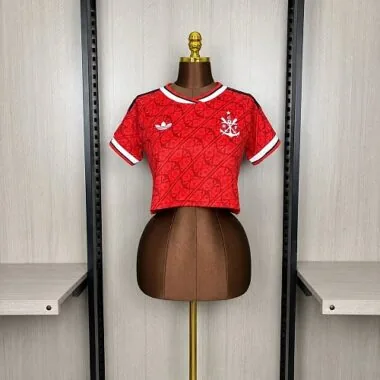 Women#039;s 2026/27 Flamengo Second Away Crop Jersey S-XXL