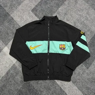 Barcelona 2026/27 Black and Blue Retro Windbreaker (S-2XL)