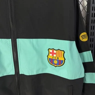 Barcelona 2026/27 Black and Blue Retro Windbreaker (S-2XL)