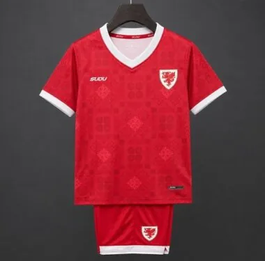 Wales 2026/27 Home Kids Kit Sizes 16-28