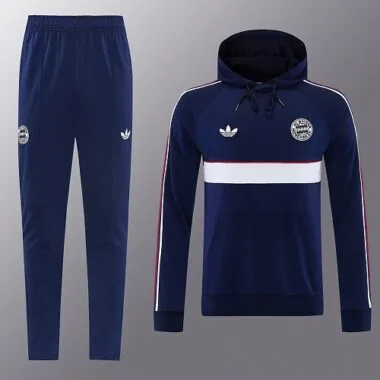 Bayern Munich 2026/27 Dark Blue Hoodie Tracksuit S-2XL