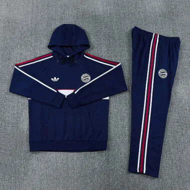 Bayern Munich 2026/27 Dark Blue Hoodie Tracksuit (S-2XL)
