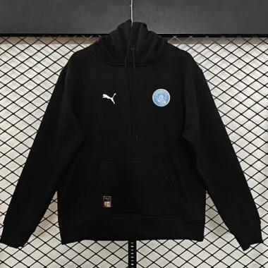 Manchester City 2026/27 Black Gold Crest Hoodie S-2XL