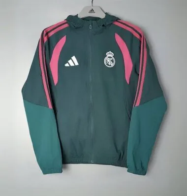 Real Madrid 2026/27 Green Windbreaker S-2XL