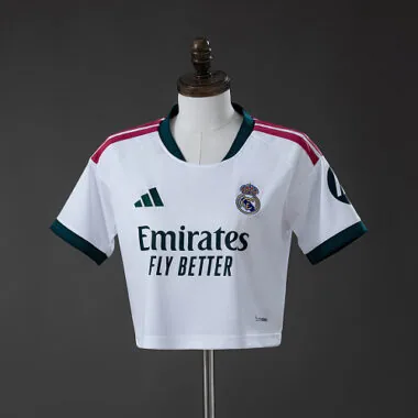 Real Madrid 2026/27 Home Crop Top Jersey for Women S-2XL