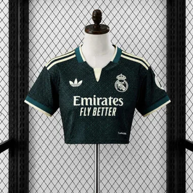 Real Madrid 2026/27 Away Crop Top Jersey for Women S-2XL