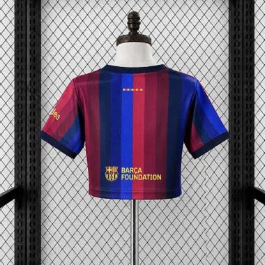 Barcelona 2026/27 Home Crop Top Jersey for Women (S-2XL)